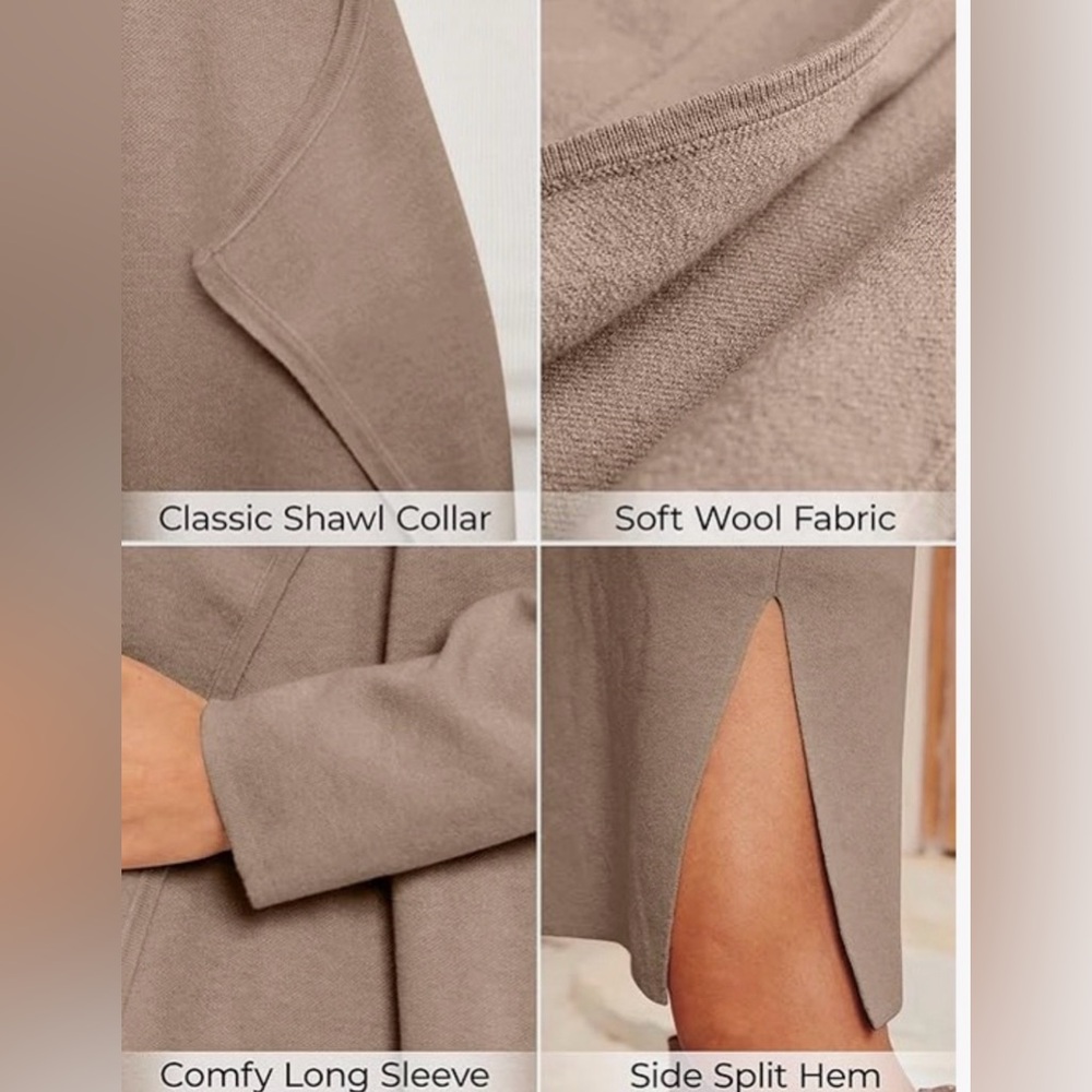 Women's Tan Cardigan Sweater - Picture 6 of 13